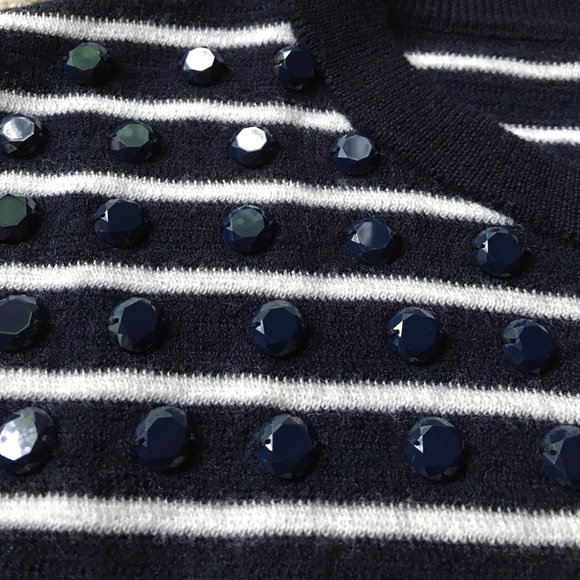 J. Crew Jeweled striped swing sweater - Picture 8 of 8